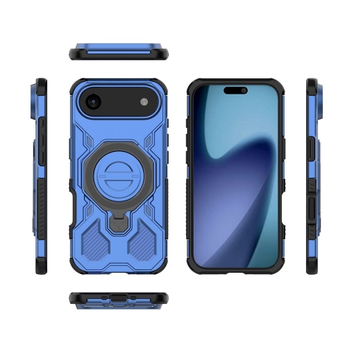 Калъф Magnetic Metal Kickstand за iPhone 17 Air, син