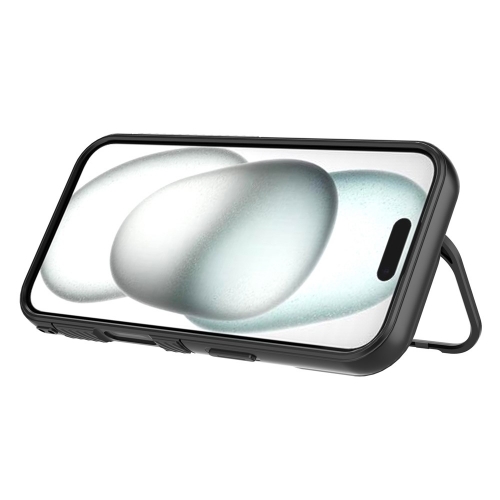 Силиконов калъф MagSF Kickstand за iPhone 17, черен