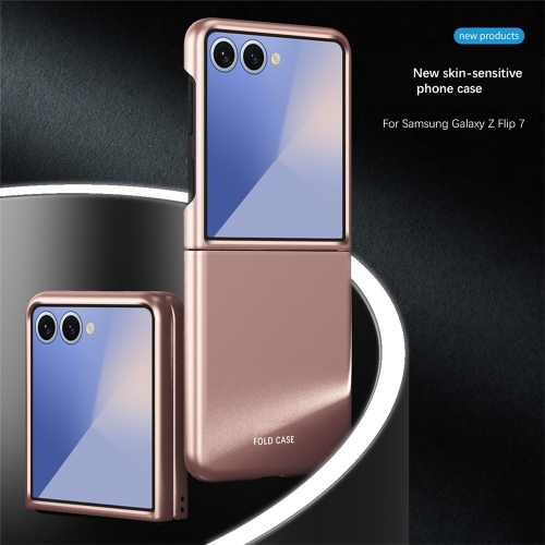 Калъф Skin-Touch за Samsung Galaxy Z Flip7 5G, розов-златист