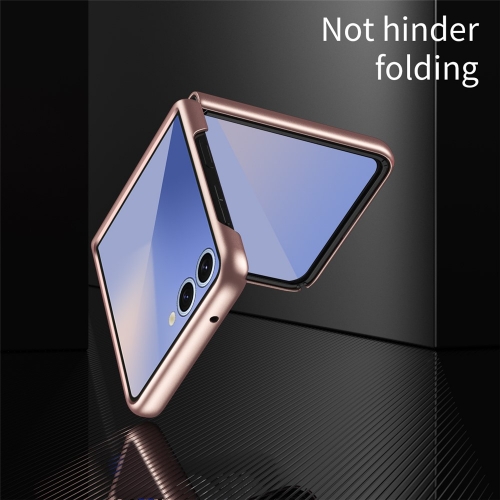 Калъф Skin-Touch за Samsung Galaxy Z Flip7 5G, розов-златист