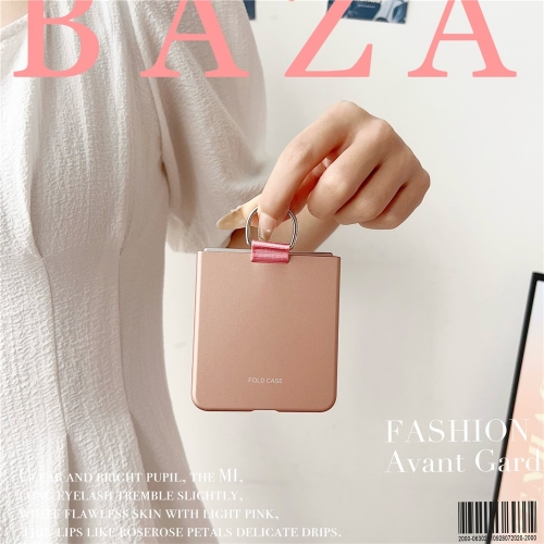 Калъф Ring Holder Anti Drop за Samsung Galaxy Z Flip7 5G, розов