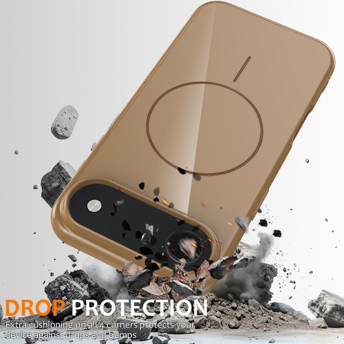 Силиконов калъф Magnetic MagSF за iPhone 17 Air, кафяв