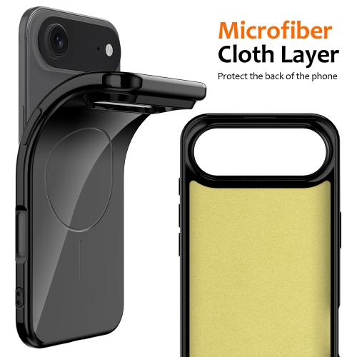 Силиконов калъф Magnetic MagSF за iPhone 17 Air, черен