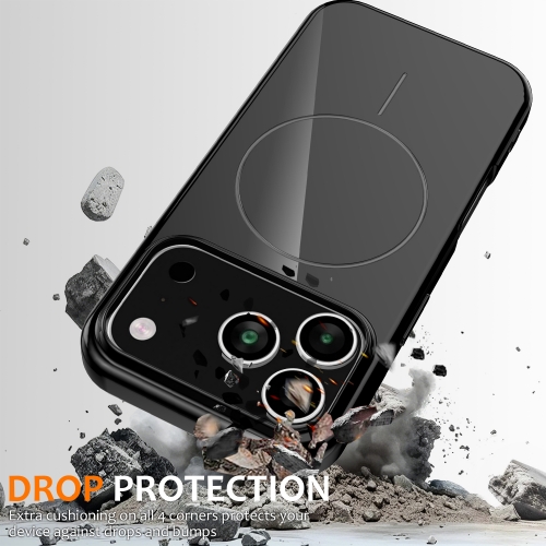 Силиконов калъф Magnetic MagSF за iPhone 17 Pro, черен
