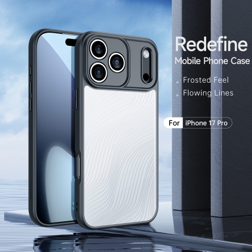 Калъф Dux Ducis Aimo за iPhone 17 Pro, черен- прозрачен