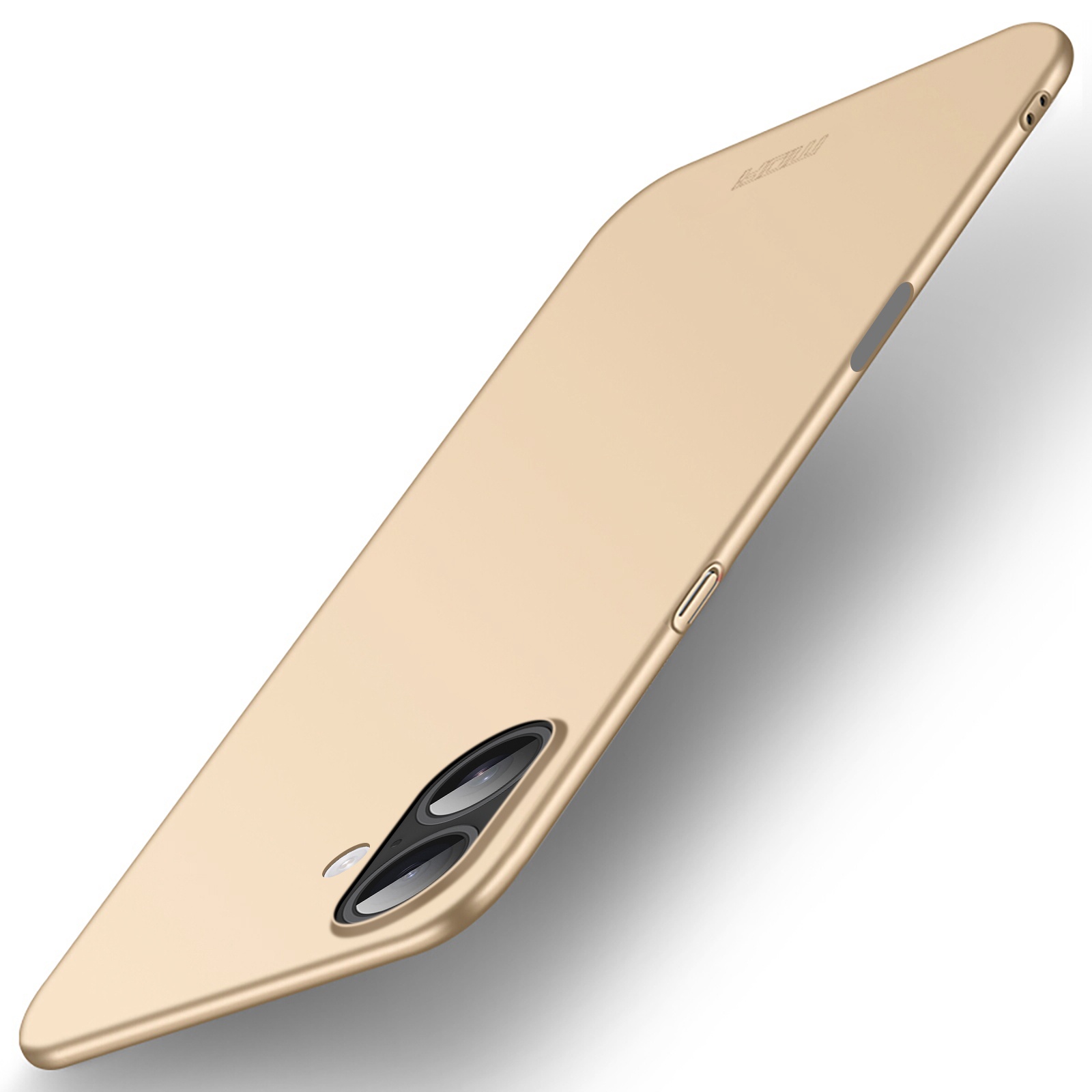 Пластмасов калъф Mofi Shield Matte за iPhone 17, златист