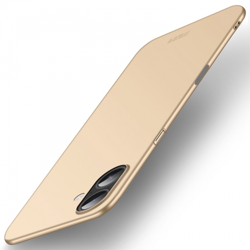 Пластмасов калъф Mofi Shield Matte за iPhone 17, златист