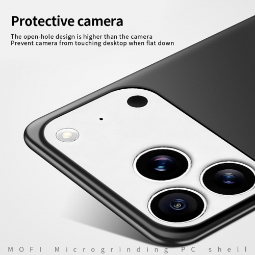 Пластмасов калъф Mofi Shield Matte за iPhone 17 Pro Max, черен