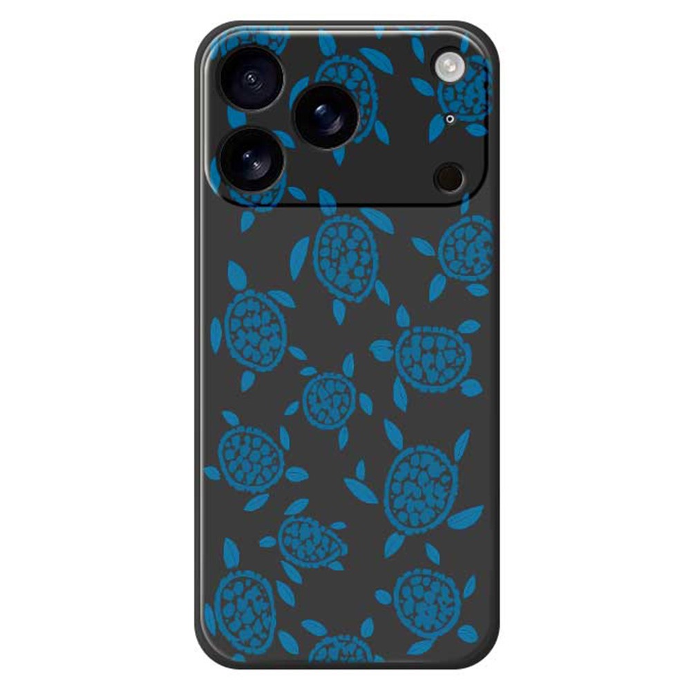 Силиконов калъф Blue Turtle за iPhone 17 Pro, черен