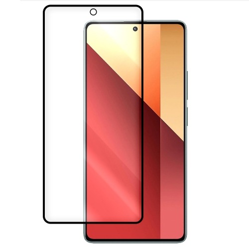 Стъклен протектор 6D Full Glue Matt за Xiaomi Redmi Note 13 5G, Note 13 Pro 4G, черен