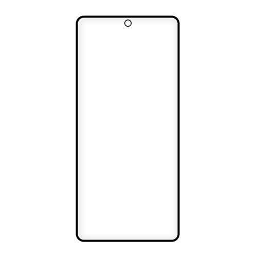 Стъклен протектор 6D Full Glue Matt за Xiaomi Redmi Note 13 5G, Note 13 Pro 4G, черен