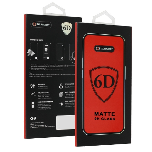 Стъклен протектор 6D Full Glue Matt за Xiaomi Redmi Note 13 5G, Note 13 Pro 4G, черен