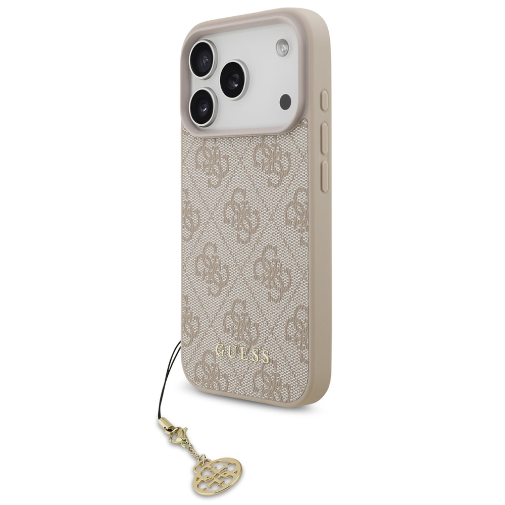 Калъф Guess 4G Charm за iPhone 17 Pro, розов