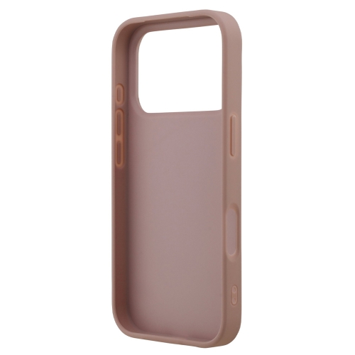 Калъф GUESS, PU Fixed Glitter 4G Metal Logo за iPhone 17 Pro Max, розов