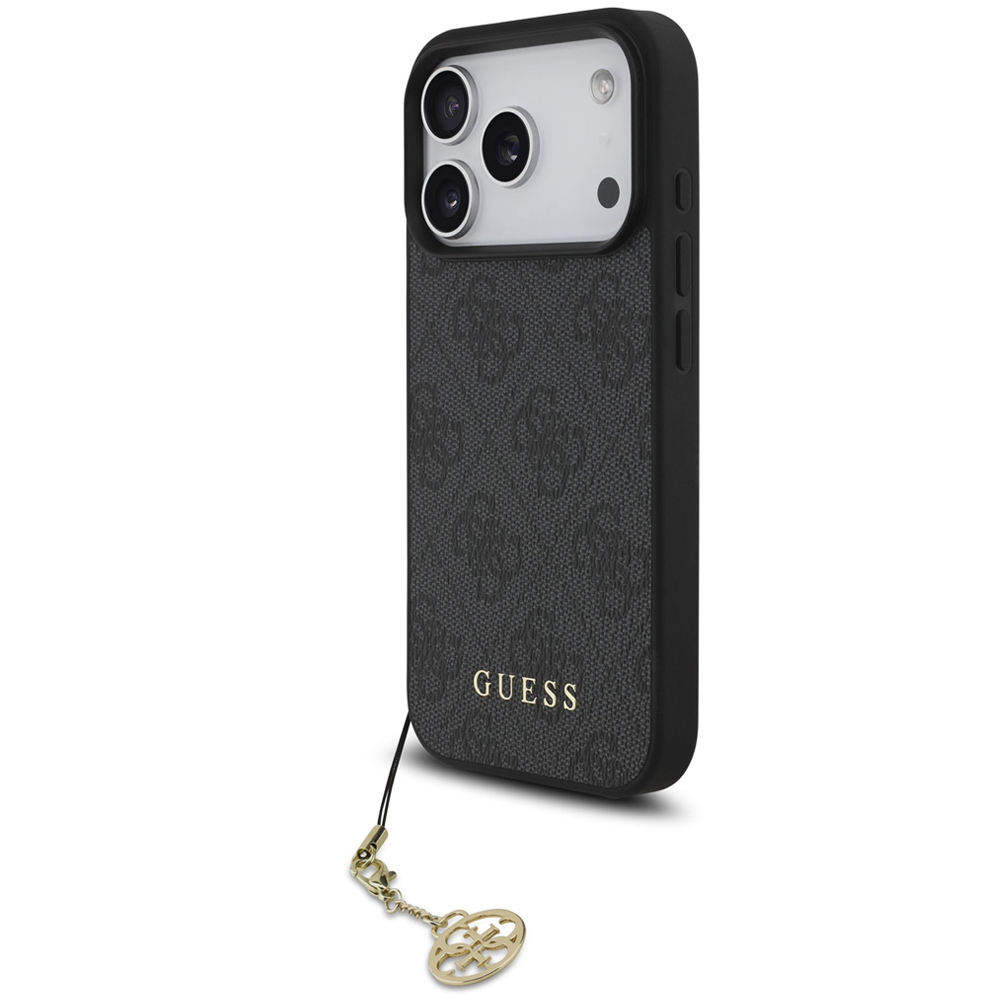 Калъф Guess 4G Charm за iPhone 17 Pro Max, сив