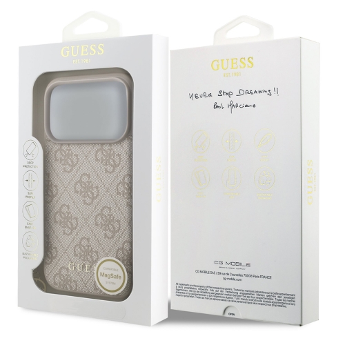 Калъф Guess 4G Charm за iPhone 17 Pro Max, розов