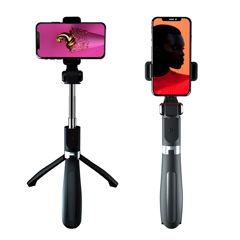  Селфи стик с трипод XO SS08, Bluetooth, 68cm, Selfie Stick, Черен