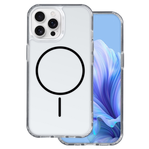 Калъф Anti Shock Thin MagSF за iPhone 16 Pro, прозрачен - черен