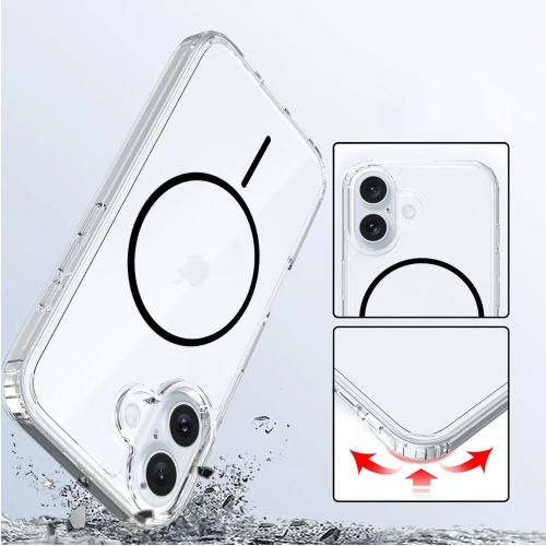 Калъф Anti Shock Thin MagSF за iPhone 16, черен