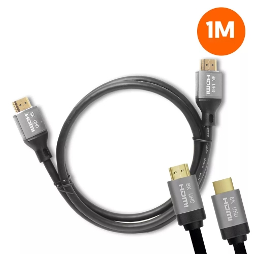 Кабел HDMI към HDMI, v2.1, 8K, 1 m, черен