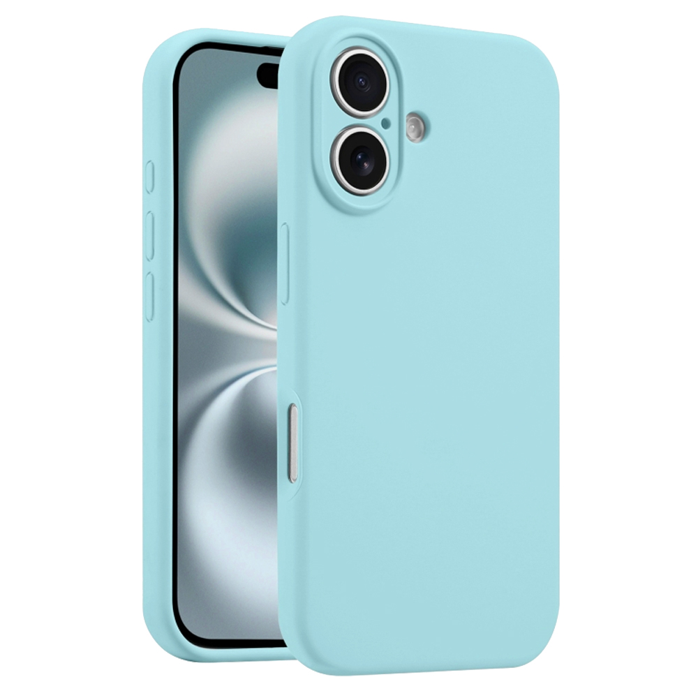 Силиконов калъф Silicone Lite за iPhone 16 Plus, светло син