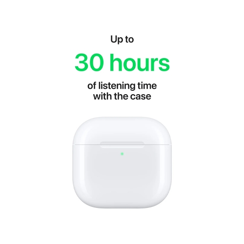 Слушалки Apple AirPods 4, mxp63zm, USB-C 