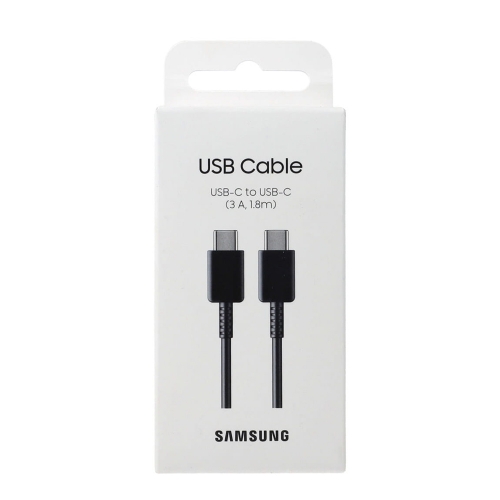 Кабел Samsung, USB-C към USB-C, 3A, 1.8m, EP-DX310JBE , черен