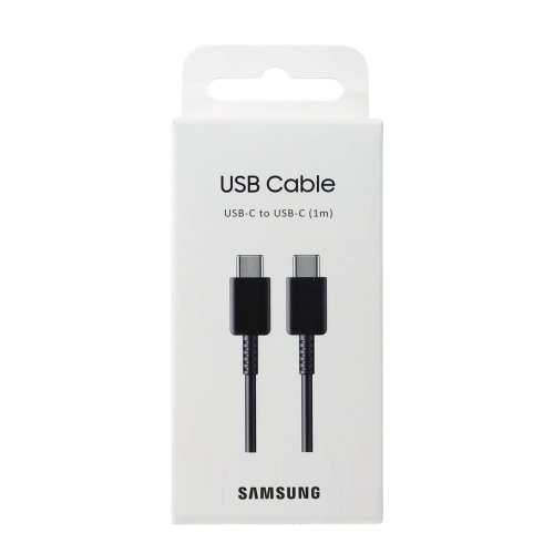 Кабел Samsung, USB-C към USB-C, 3A, 1m, EP-DA705BBE, черен