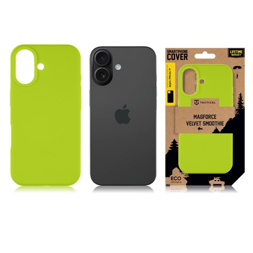 Калъф Tactical MagForce Velvet Smoothie за iPhone 17, Лайм