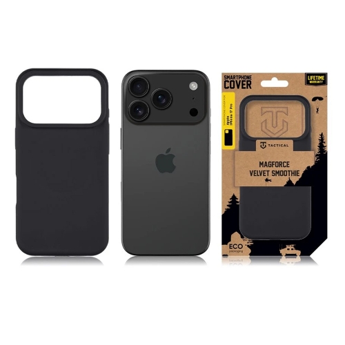 Калъф Tactical MagForce Velvet Smoothie за iPhone 17 Pro, Черен