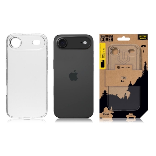 Силиконов калъф Tactical за iPhone 17 Air, прозрачен