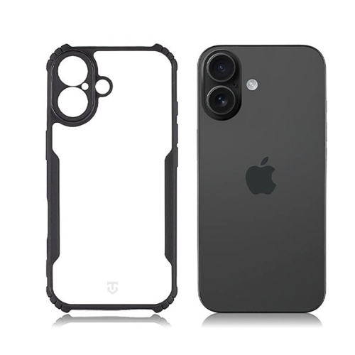 Калъф Tactical Quantum Stealth за iPhone 17, черен-прозрачен