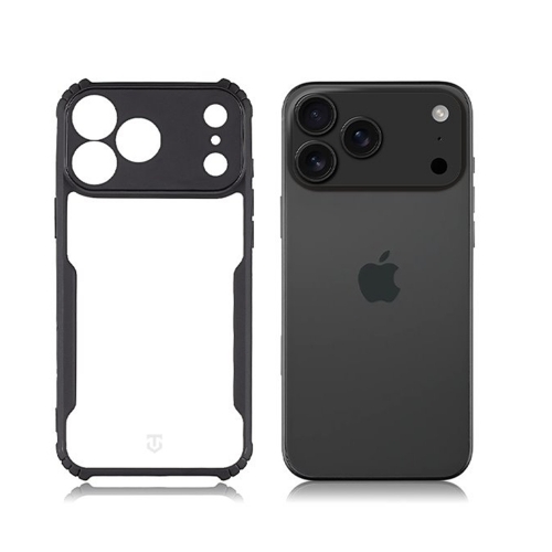 Калъф Tactical Quantum Stealth за iPhone 17 Pro, черен-прозрачен