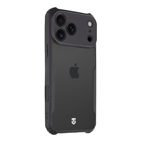 Калъф Tactical Quantum Stealth за iPhone 17 Pro, черен-прозрачен