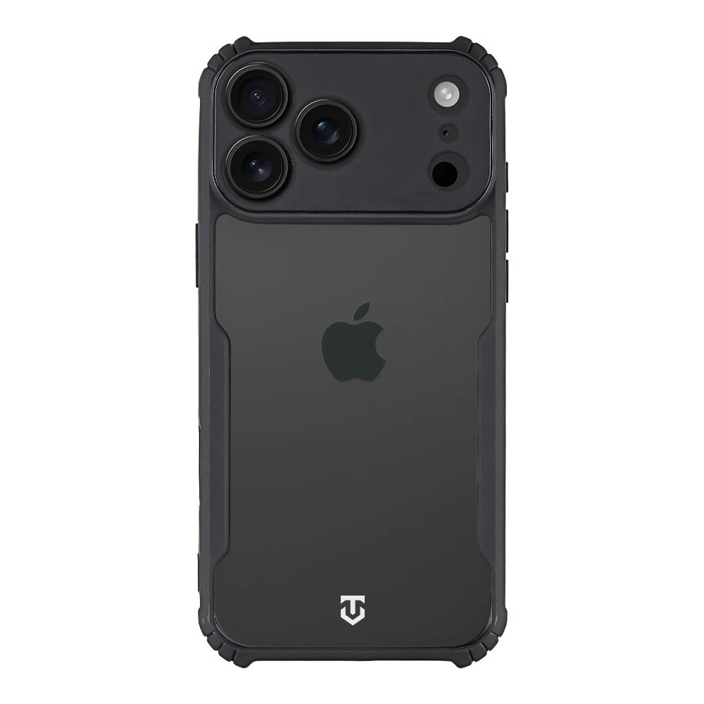 Калъф Tactical Quantum Stealth за iPhone 17 Pro Max, черен-прозрачен