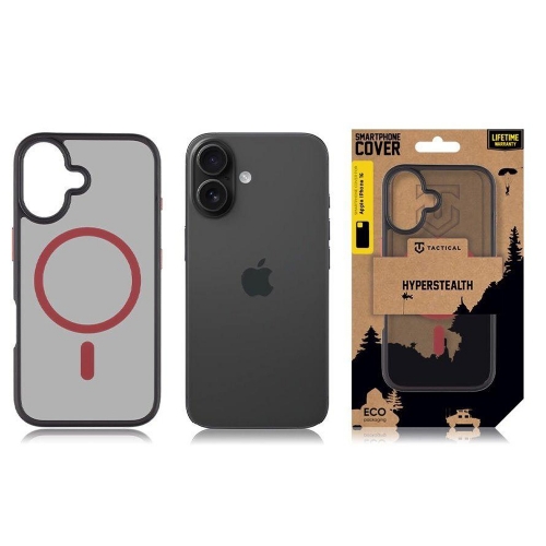 Калъф Tactical MagForce Hyperstealth 2.0 за iPhone 17, черен-червен