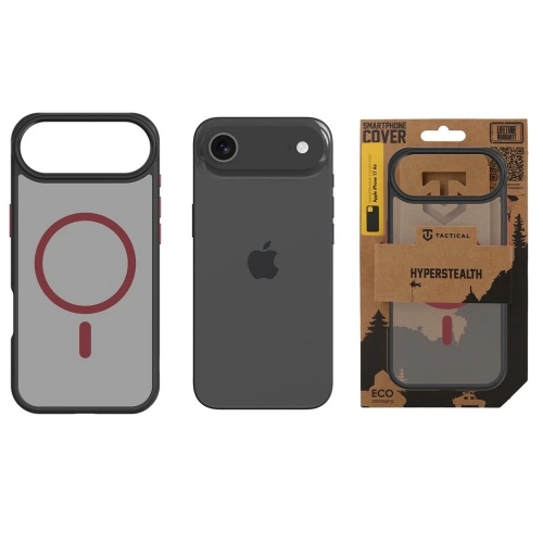 Калъф Tactical MagForce Hyperstealth 2.0 за iPhone 17 Air, черен-червен