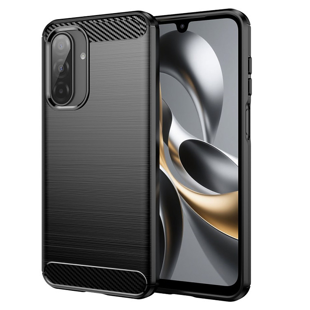 Силиконов Калъф Carbon Fibre Brushed за Samsung Galaxy A17 5G, Черен