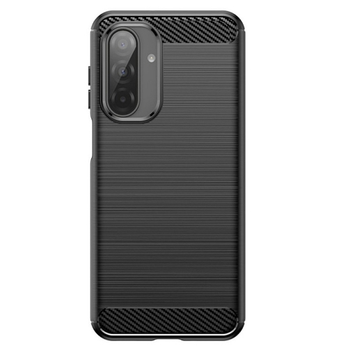 Силиконов Калъф Carbon Fibre Brushed за Samsung Galaxy A17 5G, Черен