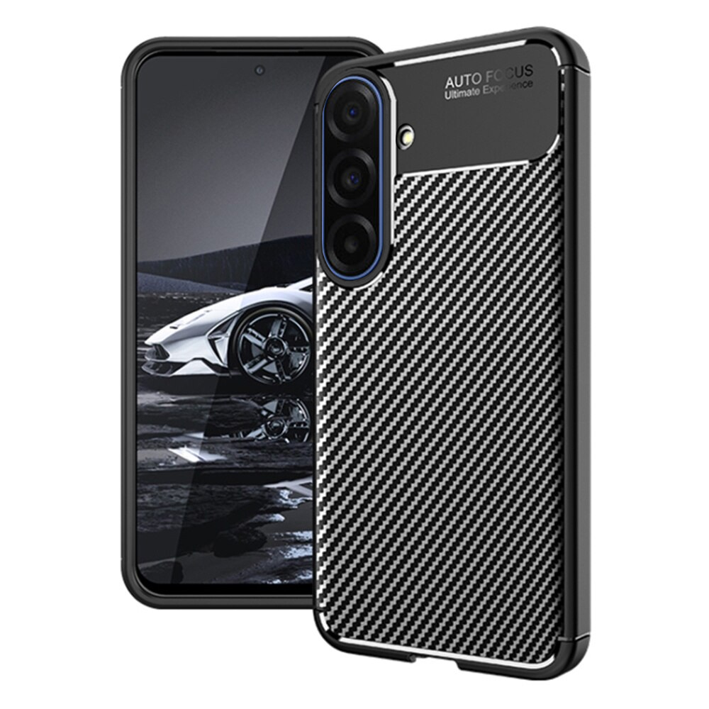 Силиконов калъф Carbon Fiber Texture за Samsung Galaxy A17 5G, черен