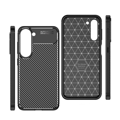 Силиконов калъф Carbon Fiber Texture за Samsung Galaxy A17 5G, черен