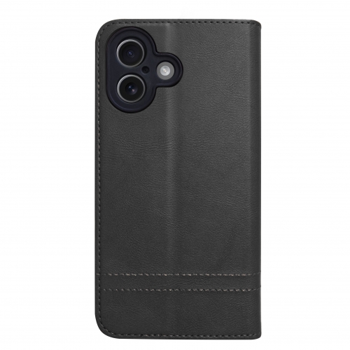 Калъф Тефтер Smart Seam за iPhone 17, Черен