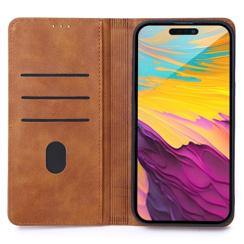 Калъф Тефтер Smart Seam за iPhone 17, Кафяв