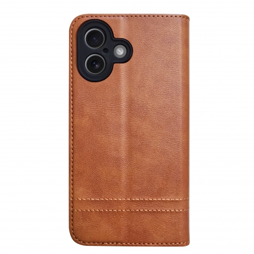 Калъф Тефтер Smart Seam за iPhone 17, Кафяв