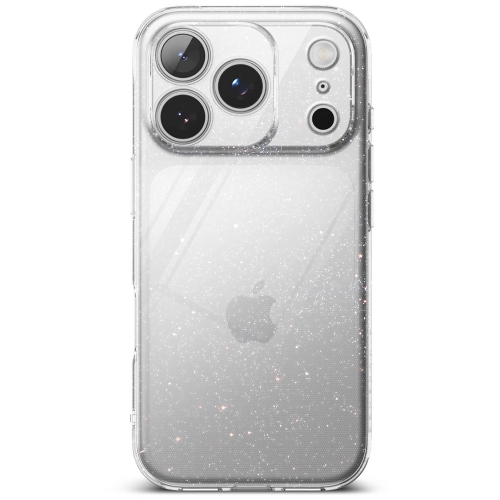 Силиконов калъф Glitter за iPhone 17 Pro, Прозрачен