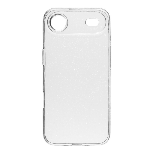 Силиконов калъф Glitter за iPhone 17 Air, прозрачен