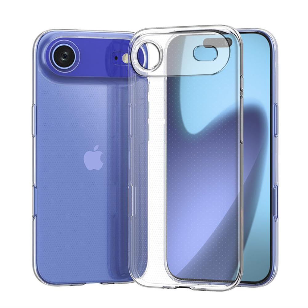 Силиконов калъф за iPhone 17 Air, 2mm, прозрачен
