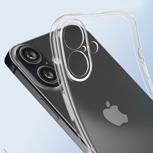Силиконов калъф за iPhone 17, 2mm, Прозрачен