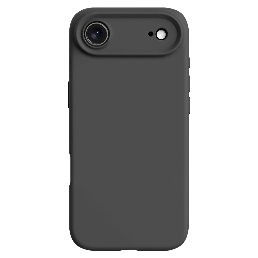 Силиконов калъф Silicone Lite за iPhone 17 Air, черен