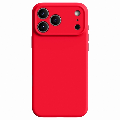 Силиконов калъф Silicone Lite за iPhone 17 Pro, червен